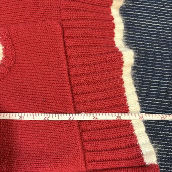 Quacker Factory Sweater Women 3X Zip Red Snowflake Fleece Trim Holiday Festive - Picture 10 of 11